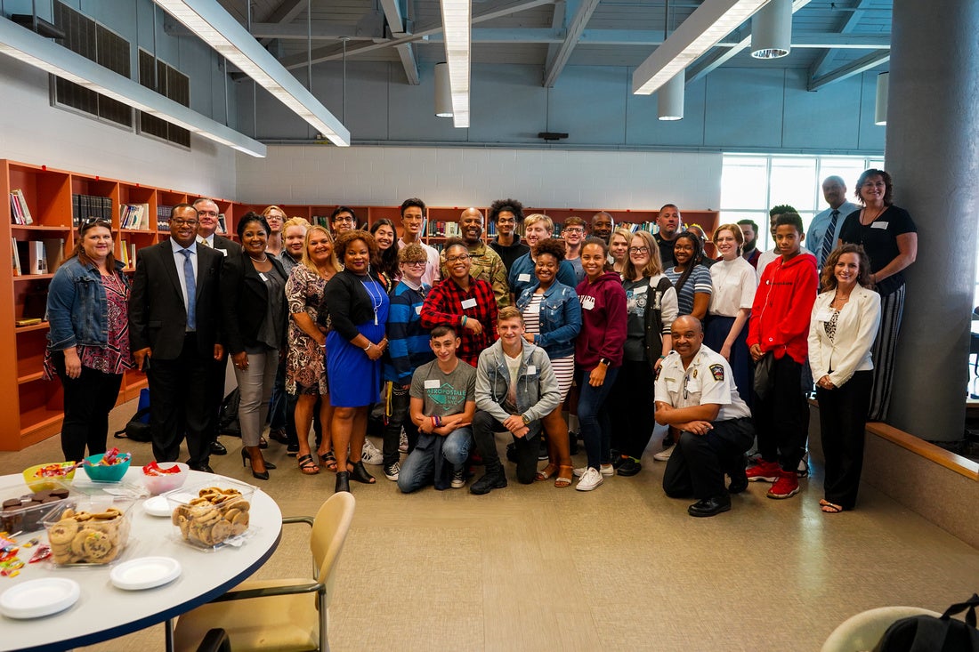 Group Photo at Capital High School Listening Tour