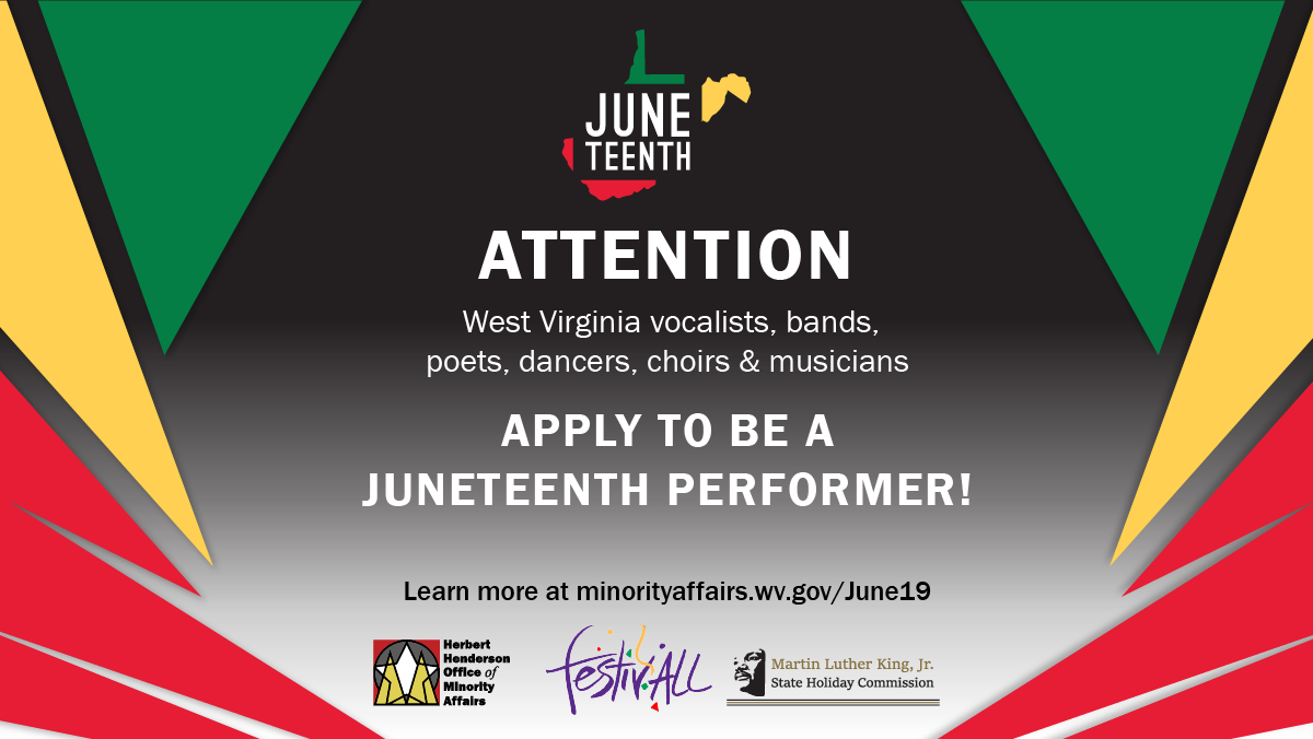 Juneteenth Call For Performers Graphic 2021