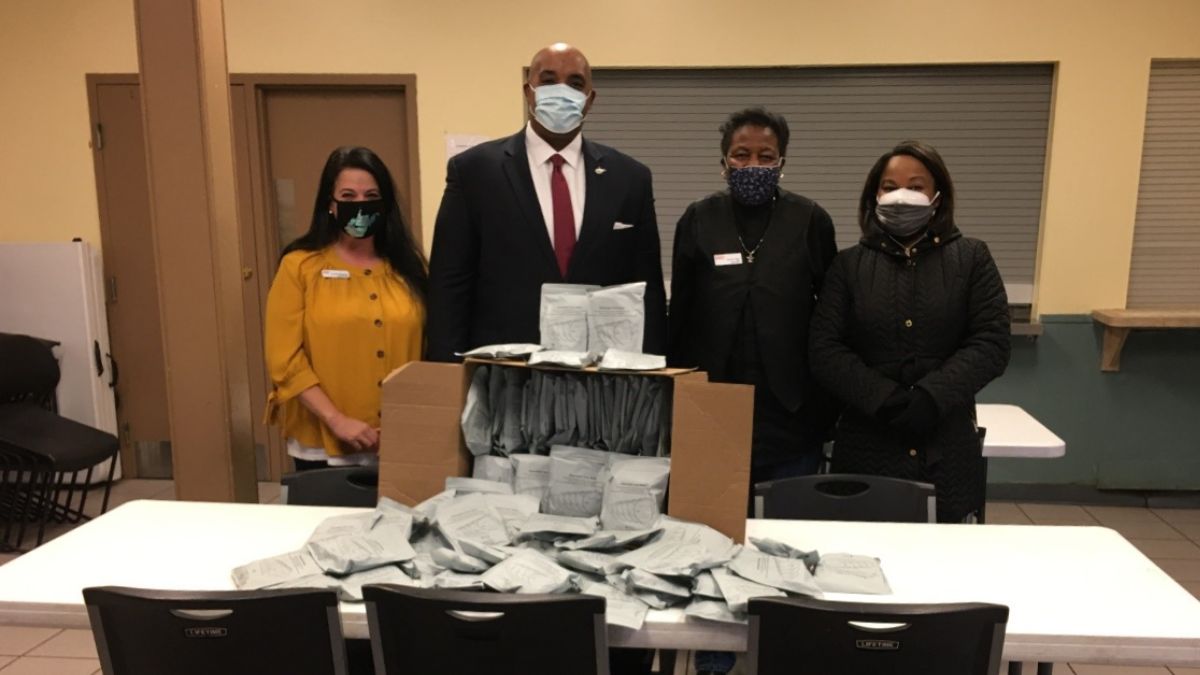Sojourner's Shelter for Homeless Women and Families Receiving MLK Donation